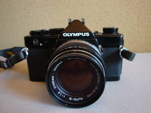 [美品]オリンパス OLYMPUS OM-1 ブラック G.ZUIKO AUTO-S F1.4 f=50㎜ フィルム一眼レフカメラ・ナショナル ストロボ オートパナ PE-2801　