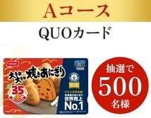 懸賞 応募券　２口　( …焼きおにぎりQUOカード、ほか_画像2