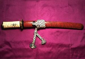  short sword ..! change coating scabbard! total length . approximately 45. degree! era book@.? the first .. delivery! sword fittings ... head small pattern . guard on sword 
