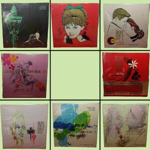 [F1630] 【中古品】LP盤/レコード/国際情報社/スター映画音楽全集/1番/2番/4番/5番/6番/7番/8番/10番/計8枚/検品済/動作未確認/書込みあり