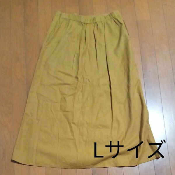 UNIQLO☆リネンコットンロングスカート Lサイズ