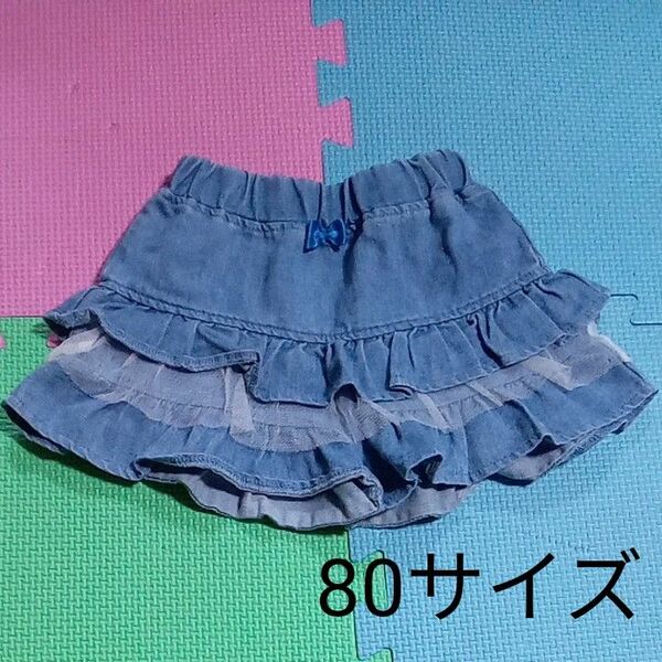 赤ちゃん本舗☆キュロット パンツ デニム 80サイズ