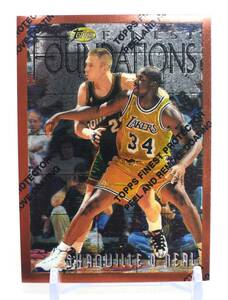 Shaquille O'neal シャキール オニール Topps Finest Foundations NBA カード