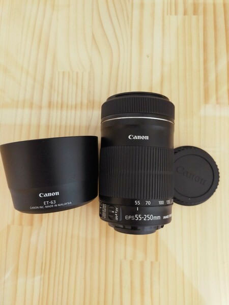 ★実用品★ Canon キャノン EF-S 55-250mm F4-5.6 IS STM カメラレンズ 望遠 ズーム EFマウント 