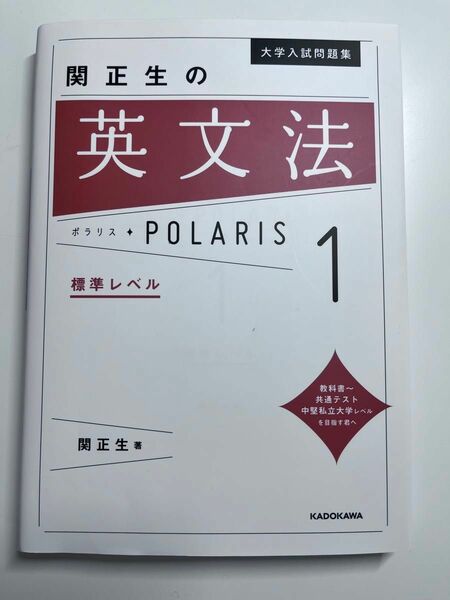 英文法ポラリス1 関正生　英語参考書　 大学入試問題集