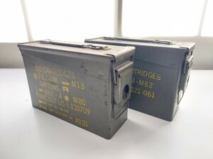 ミリタリー 弾薬箱 アンモボックス USミリタリー 米軍 弾薬ケース サバゲー 工具箱 工具入れ ボックス アーモボックス BOX