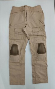 TACTICAL PANTS タクティカルパンツ 膝パッド付き カーゴパンツ ワークパンツ ズボン カーキ ミリタリー サバゲー 戦闘服 男女兼用