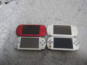 SONY PSP-3000x3 2000x1 　本体　4台セット起動確認済みジャンク　