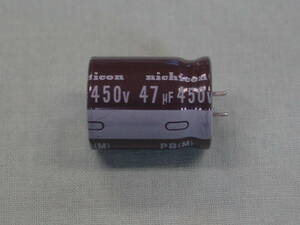  высокого давления радиальный * Lead ( печатная плата для ) электролиз конденсатор 450V 47uF Nichicon производства 105*C 20 шт упаковка 