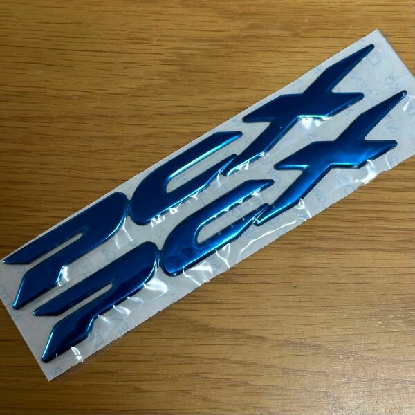 【新品】PCX 軟質樹脂製 立体エンブレム ステッカー 青色 ブルー