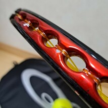 ジャンク テニスラケット 硬式 ラケットBabolat バボラ アエロストーム アエロチーム 中古　prince O3 RED テニス ケース付き テニスボール_画像7