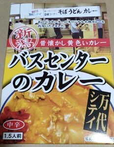 バスセンターのカレー　 レトルトカレー 　中辛