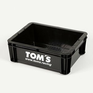 TOM`S トムス 小型 コンテナボックス プラスチック製 ロゴプリント入り 積み重ね可能　送料無料！