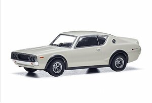 日産コレクション SKYLINE 2000GT-R 1/64スケール モデルカー ホワイト KPGC110 京商製 ダイキャストモデル ホビー カートイ ミニカー