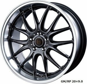 INTER MILANO VOLTEC HYPER MS-RE 30系アルファード/ヴェルファイア 20インチ アルミホイール 4本セット 20×9.0J +35 PCD114.3 5穴 GM/RP