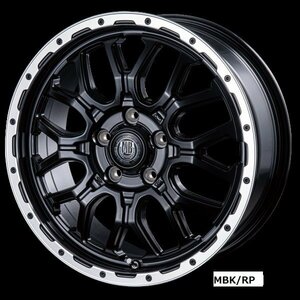 インターミラノ マッドバーン MUD BAHN XR-800M デリカD5/RAV4他 17インチ アルミホイール 4本セット 17×7.0J +38 PCD114.3 5穴 MBK/RP