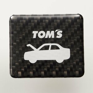 トムス トヨタ ボンネットオープナーエンブレム ブラック 00G22-00009-B 視認性アップ インテリア TOM'S