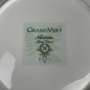 Noritake GRAND VERT Bone China 4622 皿 5枚 ノリタケ ボーンチャイナ プレート 食器 ブランド グランヴェール レリーフの画像10