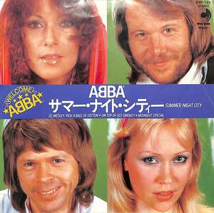 C00173728/EP/アバ(ABBA)「サマー・ナイト・シティー/Medley:Pick A Bale Of Cotton・On Top Of Old Smokey・Midnight Specail」