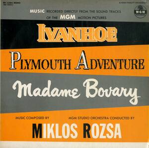 A00533022/LP/ミクローシュ・ロージャ「Music Recorded Directly From The Sound Tracks Of The MGM Motion Pictures: Ivanhoe / Plymout