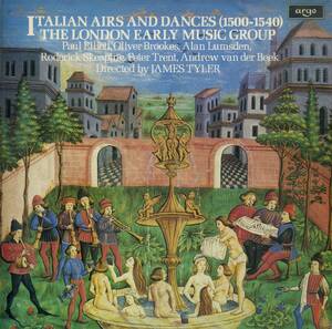 A00545967/LP/London Early Music Group/James Tyler「Italian Airs And Dances (1500-1540)」