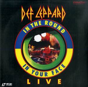 B00181230/LD/デフ・レパード「ライヴ！ Def Leppard Live In the Round in Your Face 1988 (VAL-3097・ハードロック)」