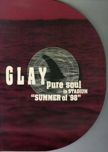 J00016159/☆コンサートパンフ/GLAY「Pure Soul in STADIUM SUMMER of ’98”」