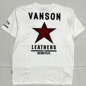 VANSON バンソン TEE 半袖Tシャツ NVST-2323 オフホワイト Lサイズの画像1