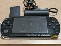 PlayStationポータブルゲームPSP1000本体ピアノブラック動作品USBマルチケーブルモンスターハンター3rdバッテリ1800mAh5000mAh Type-C充電2_画像3