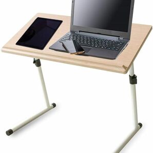 アイリスプラザ パソコンデスク PCデスク 昇降デスクテーブル SKDT-690 ナチュラル 幅69㎝×高さ43-67㎝　　５５