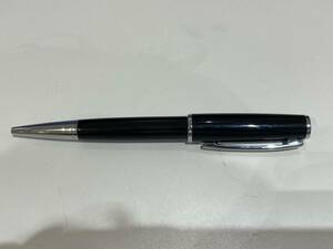 #4460 [S.T.Dupont] Dupont шариковая ручка черный × серебряный цвет прекрасный товар без коробки .