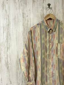 894☆【イタリア製 総柄 シャツ】MISSONI ミッソーニ マルチカラー 50