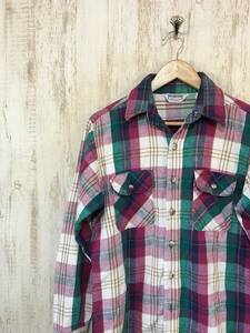 905*[USA made America old clothes American Casual check shirt ]FIVE BROTHER Five Brother M multicolor 