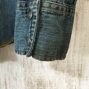 V752☆【ヴィンテージ デニムウエスタンシャツ】LEVIS リーバイス アメカジ Mの画像6