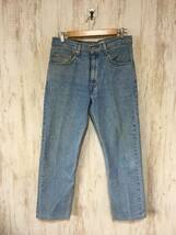 P446☆【90s ヴィンテージ 505 デニムパンツ ジーンズ】LEVIS リーバイス 32/30 ジップッフライ_画像2