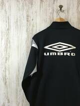 991☆【トラックジャケット ジャージ】UMBRO アンブロ 黒 M_画像1