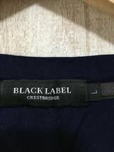 933☆【VネックTシャツ】BLACK LABEL CRESTBRIDGE クレストブリッジ L 紺_画像5