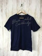 933☆【VネックTシャツ】BLACK LABEL CRESTBRIDGE クレストブリッジ L 紺_画像2