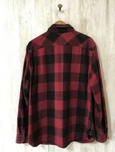 971☆【バッファローチェック ワークシャツ】AMERICAN EAGLE アメリカンイーグル 赤 黒 XL_画像3