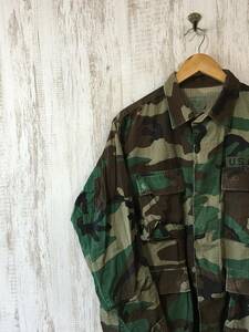 at178☆【US.ARMY フィールドジャケット】ミリタリー コンバット 迷彩 カモフラ S