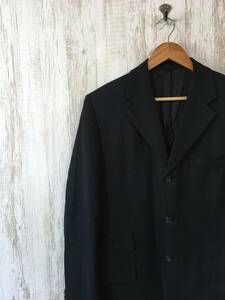 at180*[ Italy made silk cashmere single jacket ]PRADA Prada tailored blaser 3B black 50