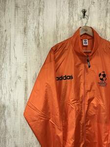 414*[80s Vintage нейлон жакет ]adidas Adidas штат служащих жакет orange 