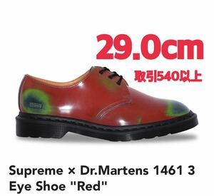 Supreme × Dr.Martens 1461 3 Eye Shoe Red 29.0cm シュプリーム × ドクターマーチン 1461 3アイ シューズ レッド US12 29cm