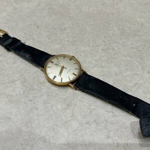 M4008 1円～ CYMA FLEX 自動巻き メンズ 腕時計 ヴィンテージ ジャンク レザーベルト ゴールドカラーの画像2