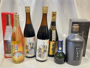 TJ １円〜【未開栓】日本盛 菊之露 満つる月 いいちこ 紹興貴酒 焼酎古酒 お酒おまとめ6本