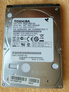 ■良品★TOSHIBA 2.5 HDD 1TB 9.5mm★5,796時間 正常確認 ■
