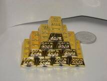 金塊 ゴールドバーのおもちゃ レプリカ ミニチュア GOLD ゴールド 台形 10個セット イベント パーティーグッズ オブジェ 飾り インテリア_画像1