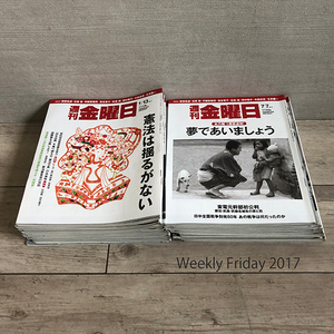 週刊金曜日 2017年発行分 第1119号～第1166号 全48冊 時事 政治 雨宮処凛 石坂啓 落合恵子 宇都宮健児 佐高信 田中優子 中島岳志 本多勝一