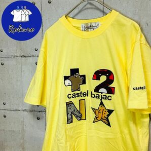 castel bajacカステルバジャック　アニマル刺繍半袖Tシャツ　Mサイズ