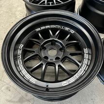 326パワー ホイール4本同サイズ ヤバKING Gangsta DEEP MESH(ギャングスタ ディープ メッシュ）マットブラック18×9.5J +5 114.3_画像3